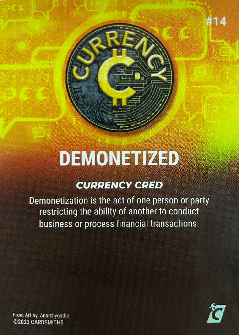 Demonetized (Base) card back