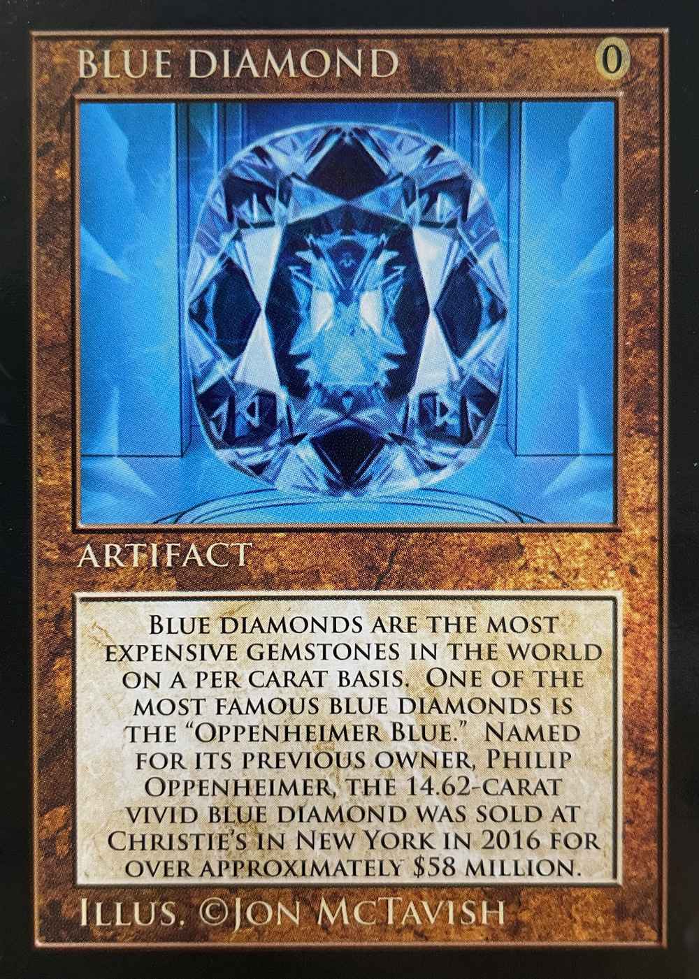 Blue Diamond card front
