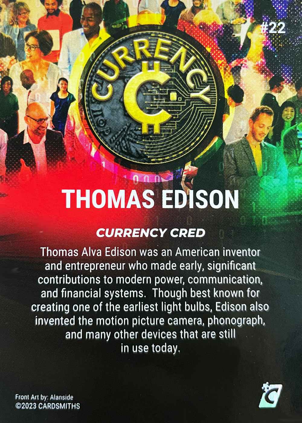 Thomas Edison RC (Base) card back