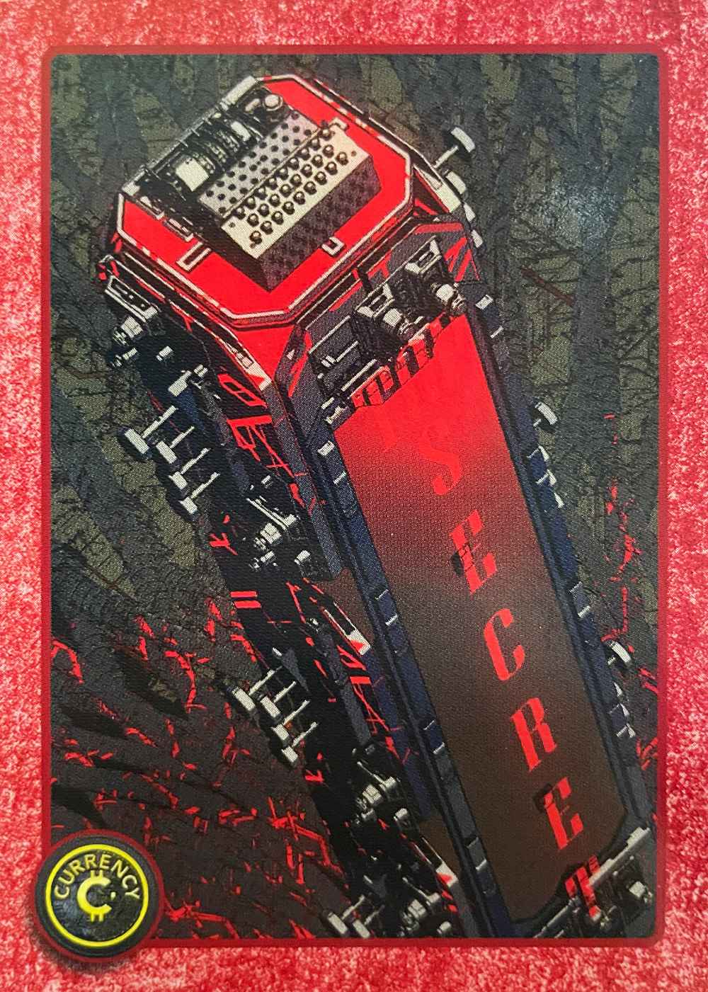 Enigma Machine card front