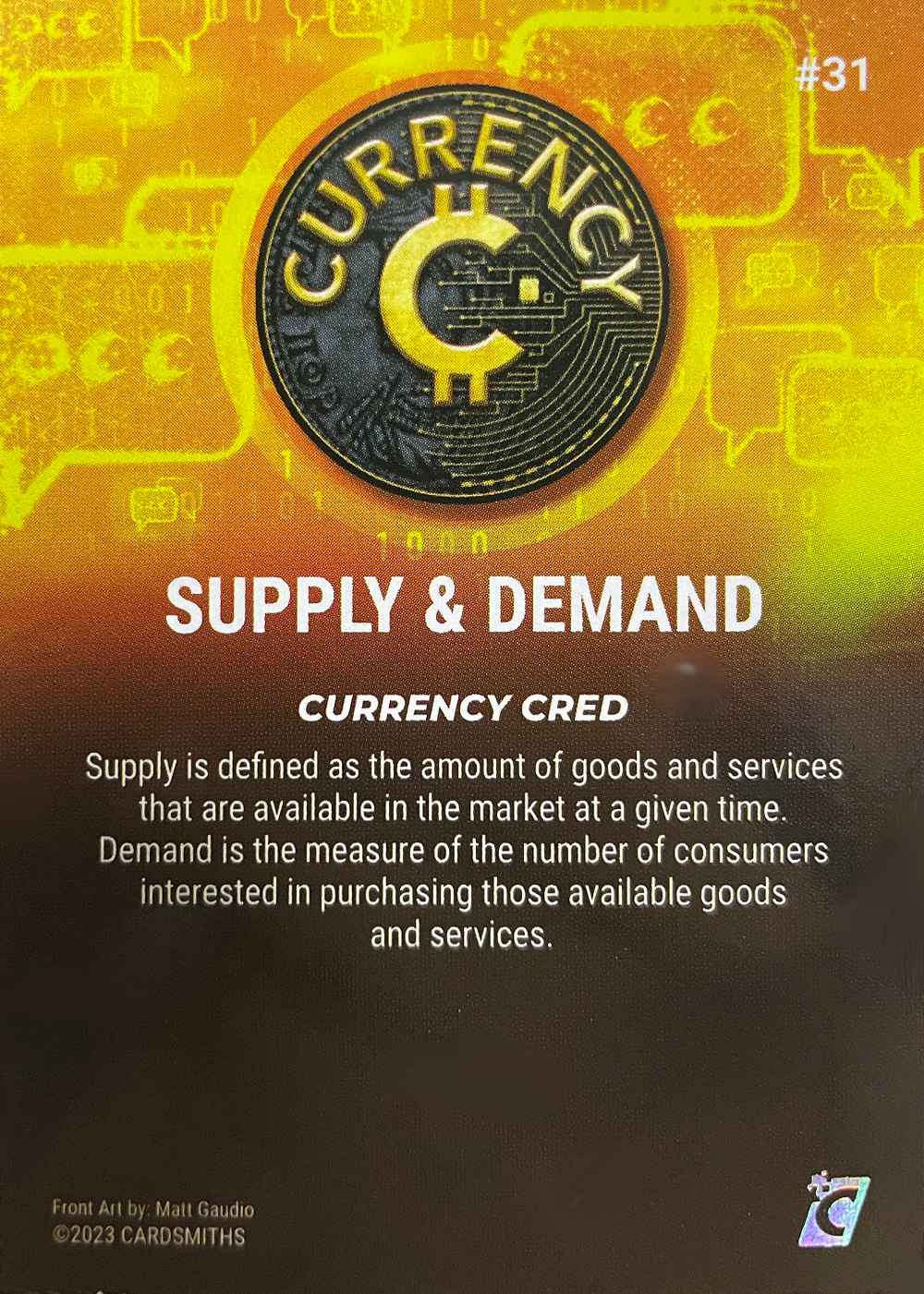 Supply & Demand (Base) card back