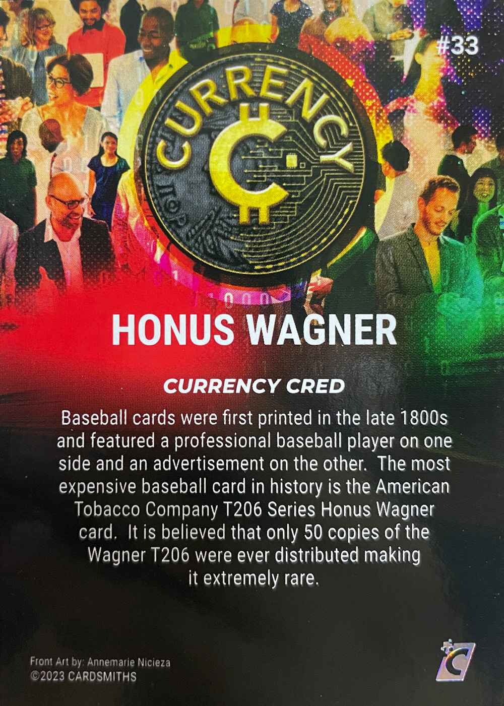 Honus Wagner (Base) card back