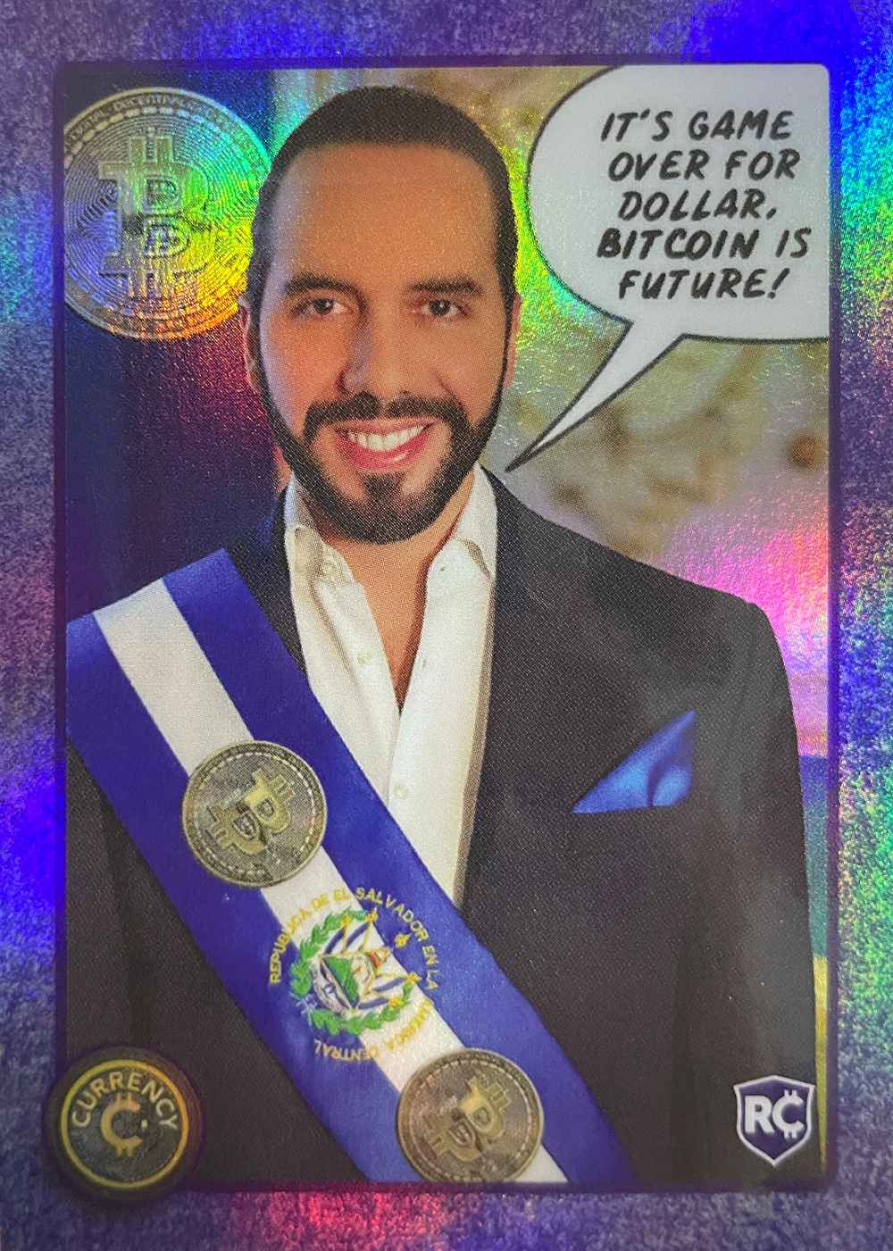 Nayib Bukele RC (Rainbow Holofoil) thumbnail