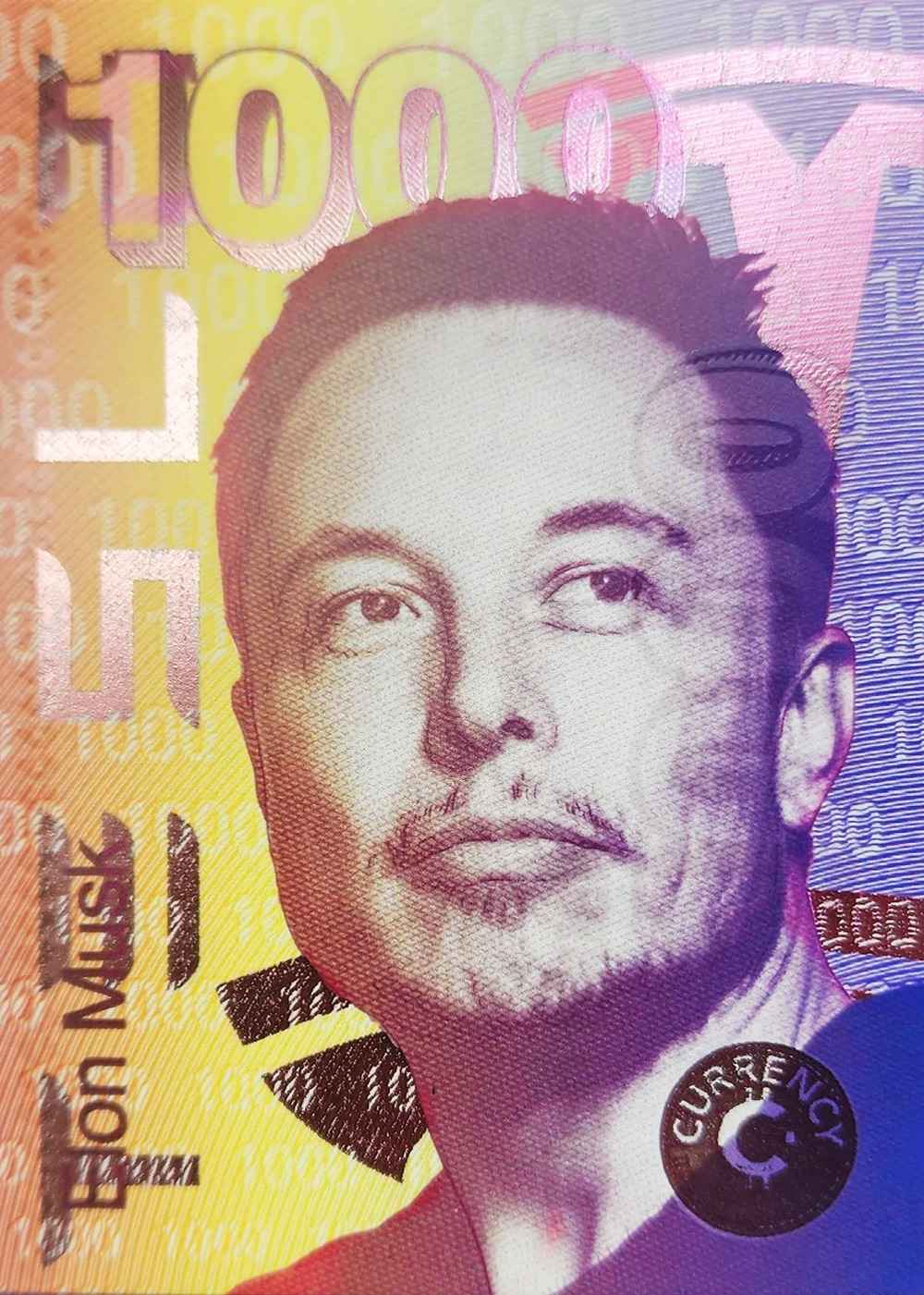 Elon Musk (1000) card front