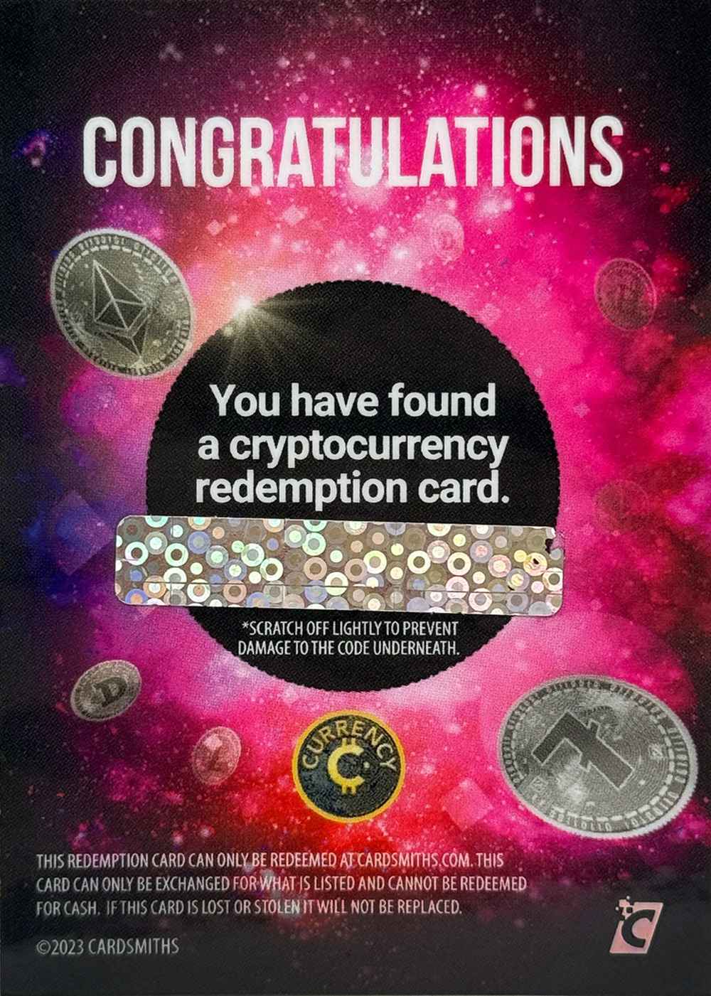 Redemption (Unredeemed) card back