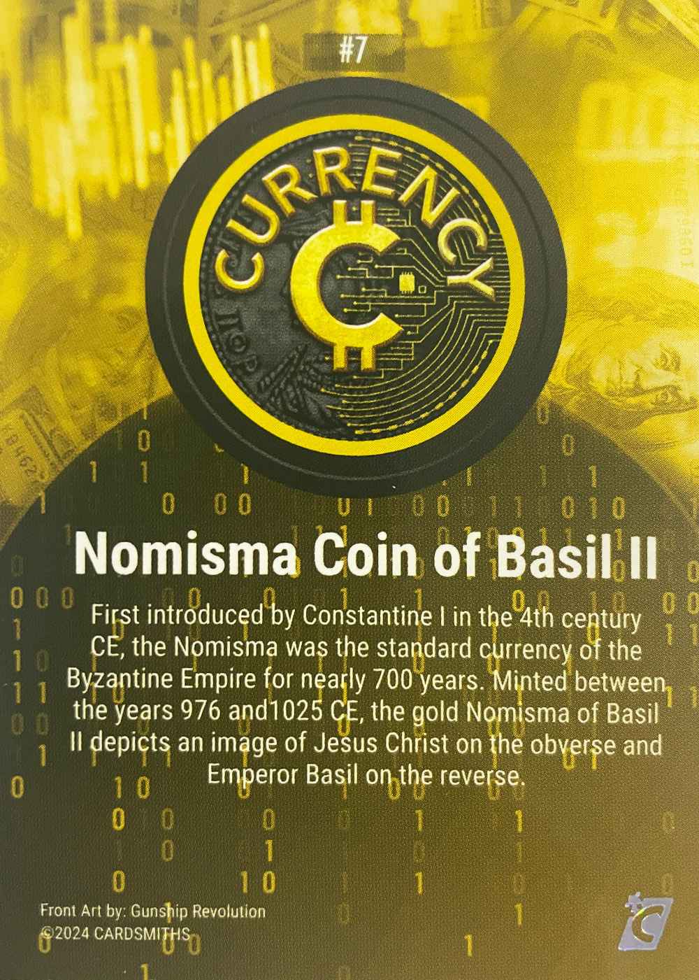 Nomisma Coin of Basil II (Base) card back