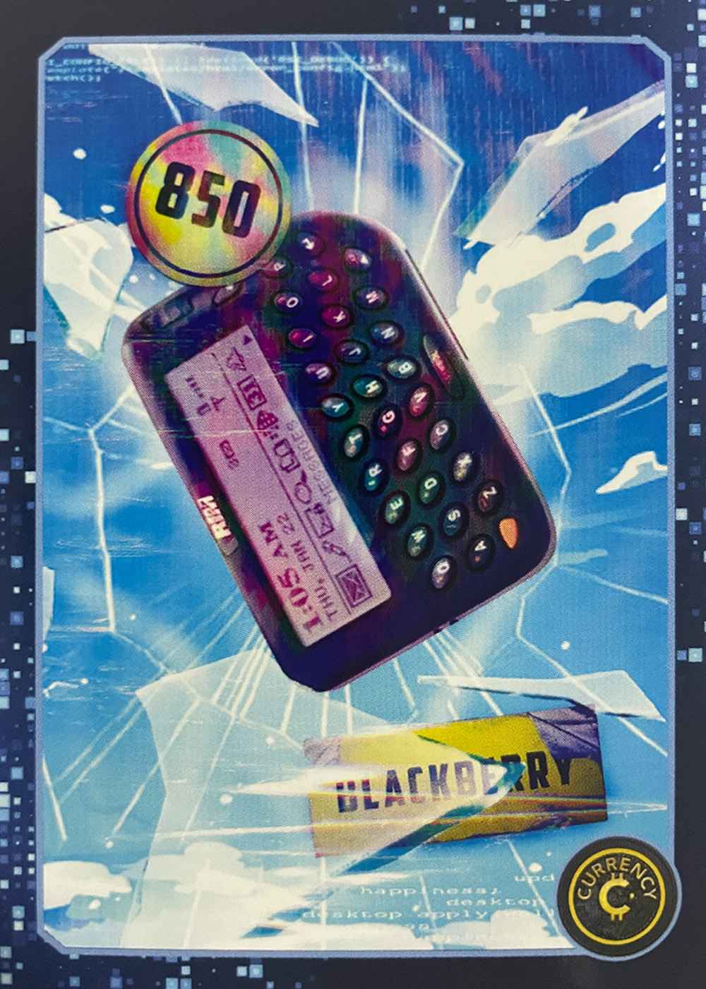 Blackberry card front