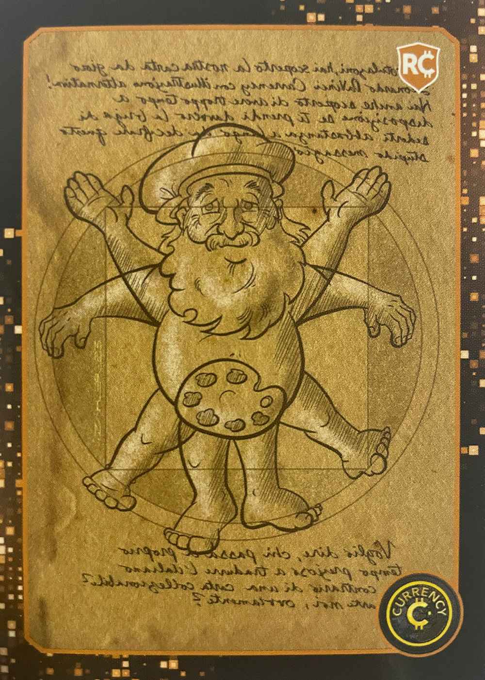 Leonardo da Vinci card front