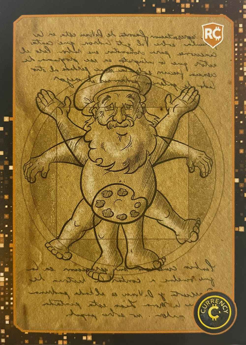 Leonardo da Vinci card front