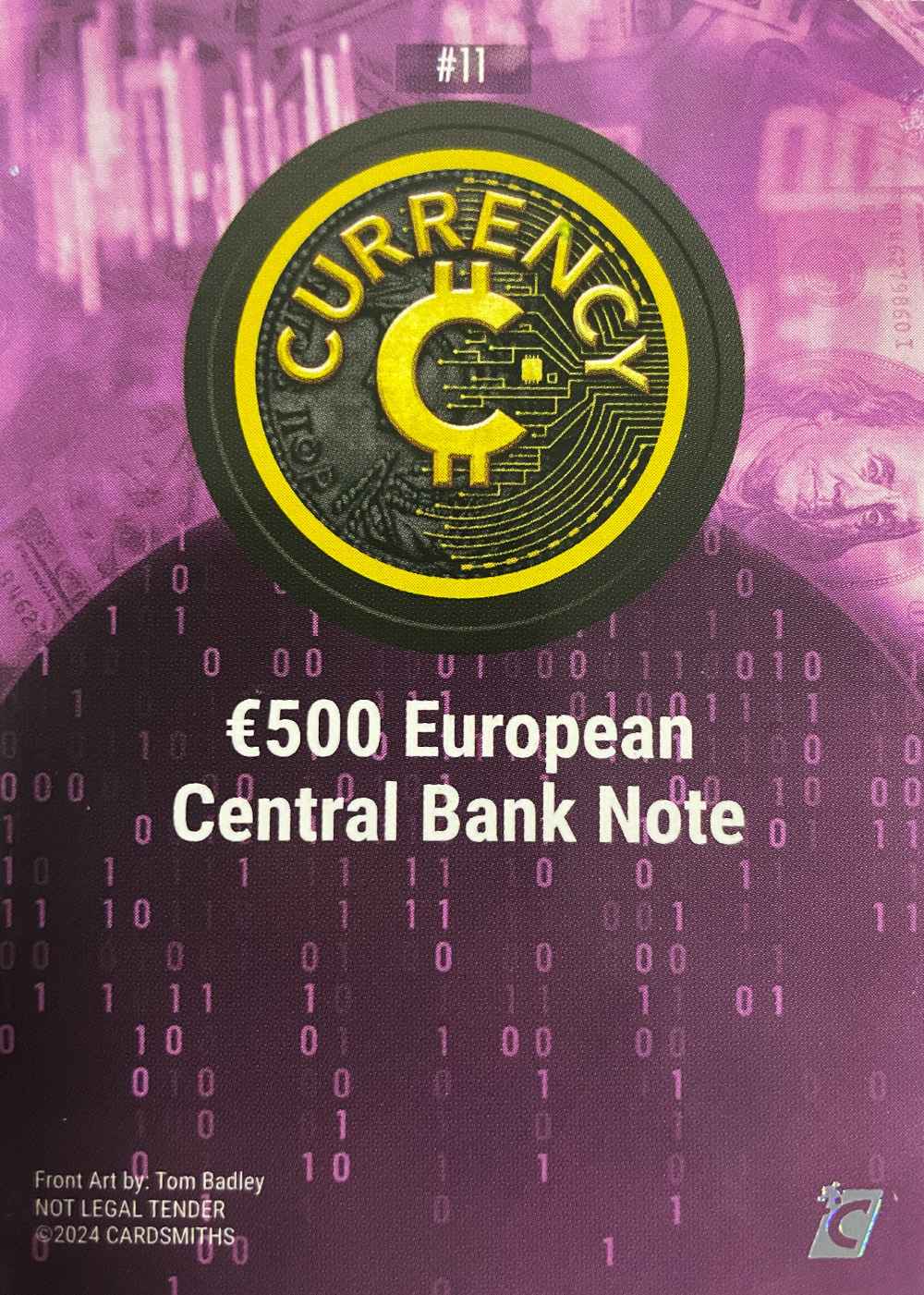 $500 European Central Bank Note (Base) card back