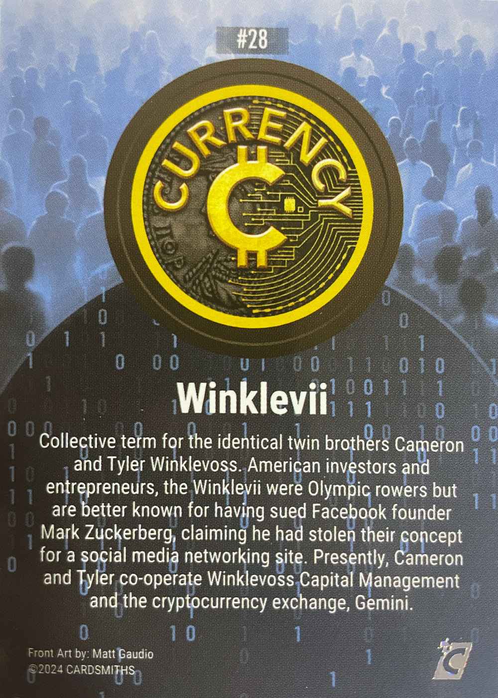 Winklevii (Base) card back