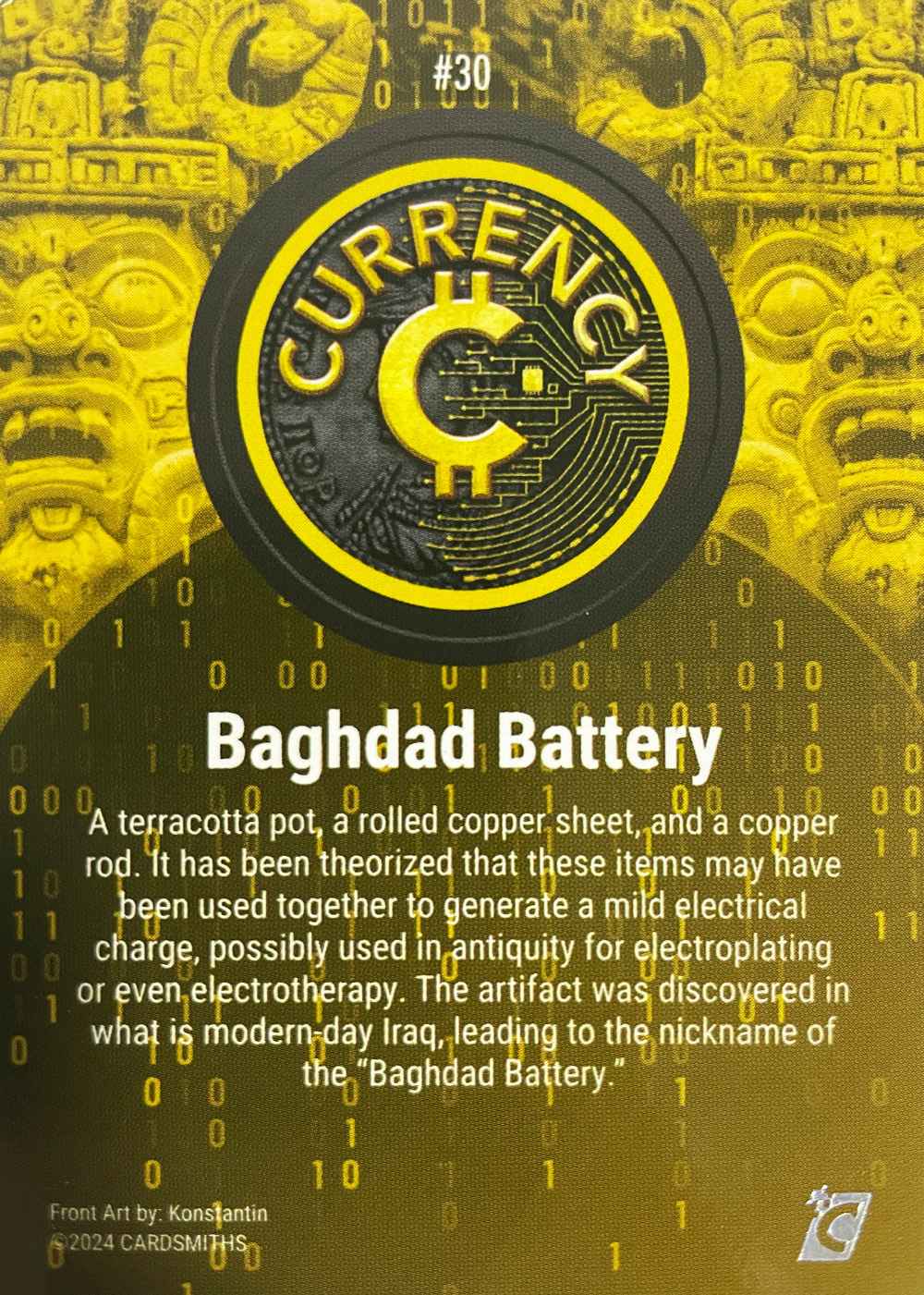 Baghdad Battery (Base) card back
