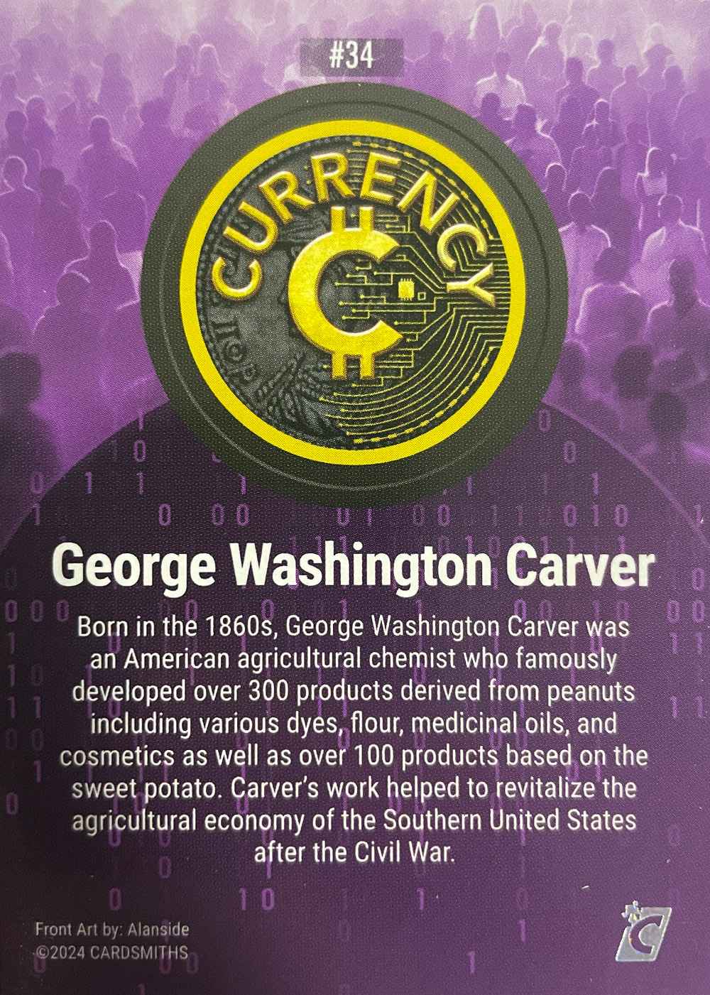 George Washington Carver (Base) card back