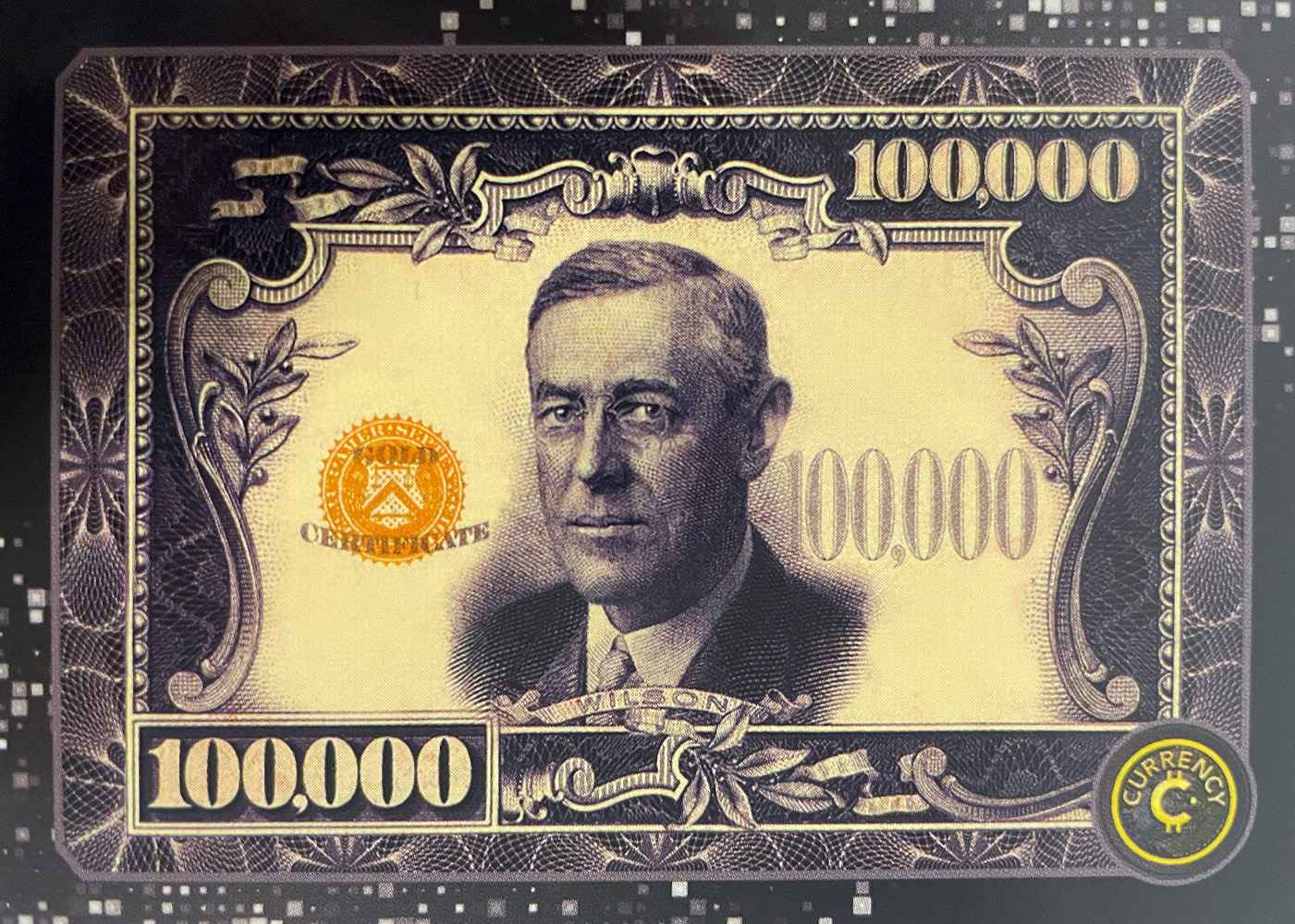 $100K Federal Reserve Note card front