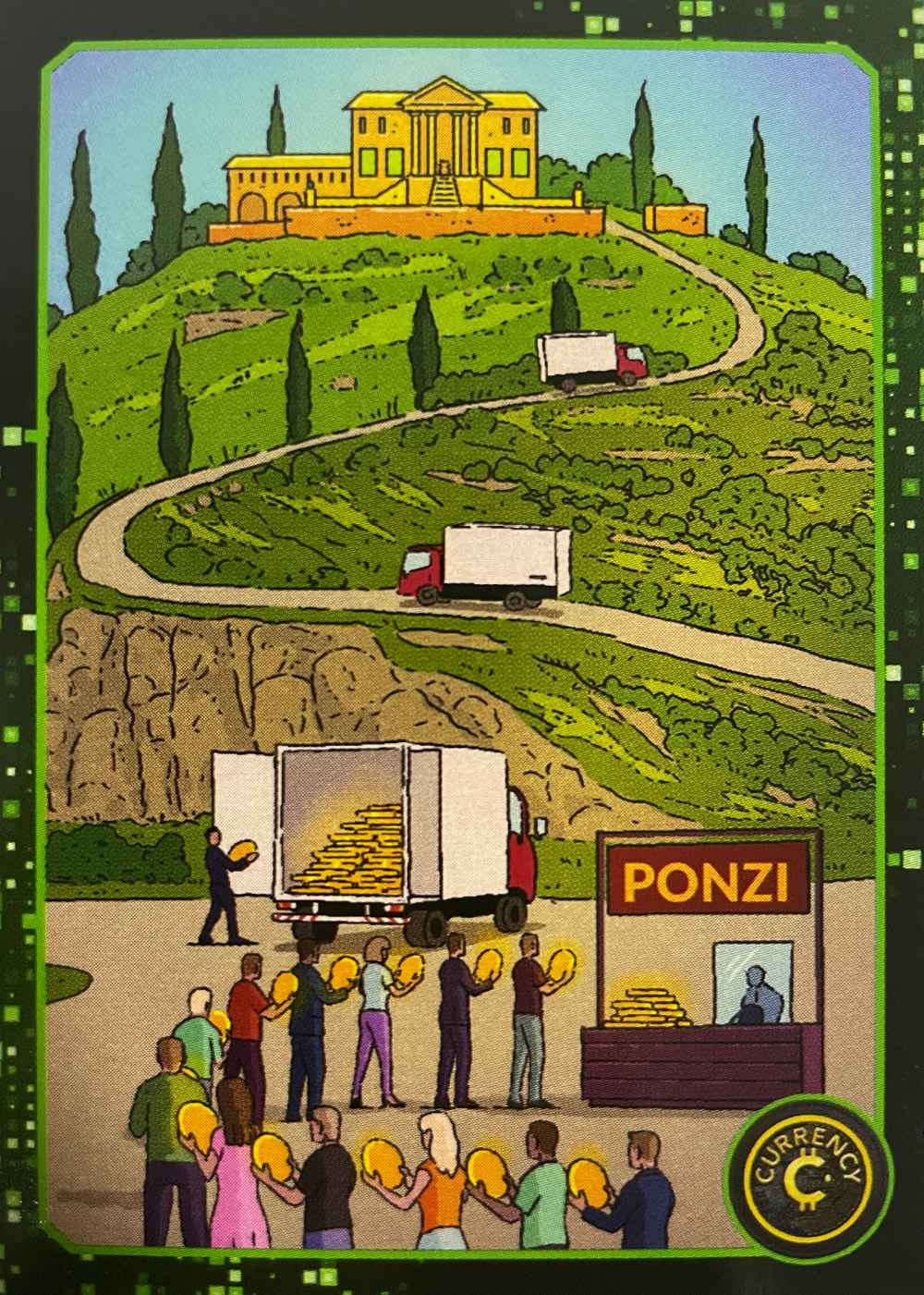 Ponzi Scheme card front
