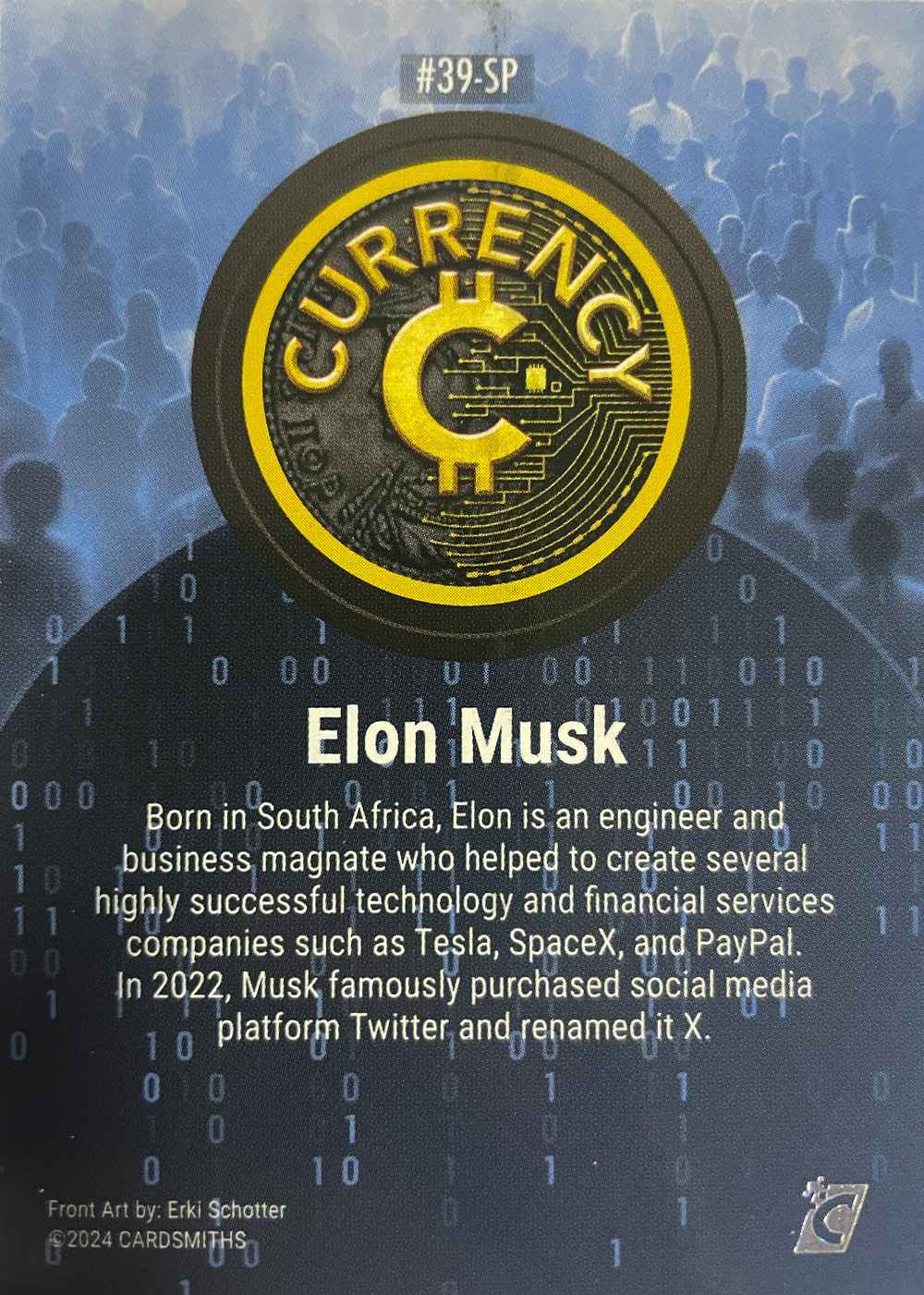 Elon Musk (Base) card back