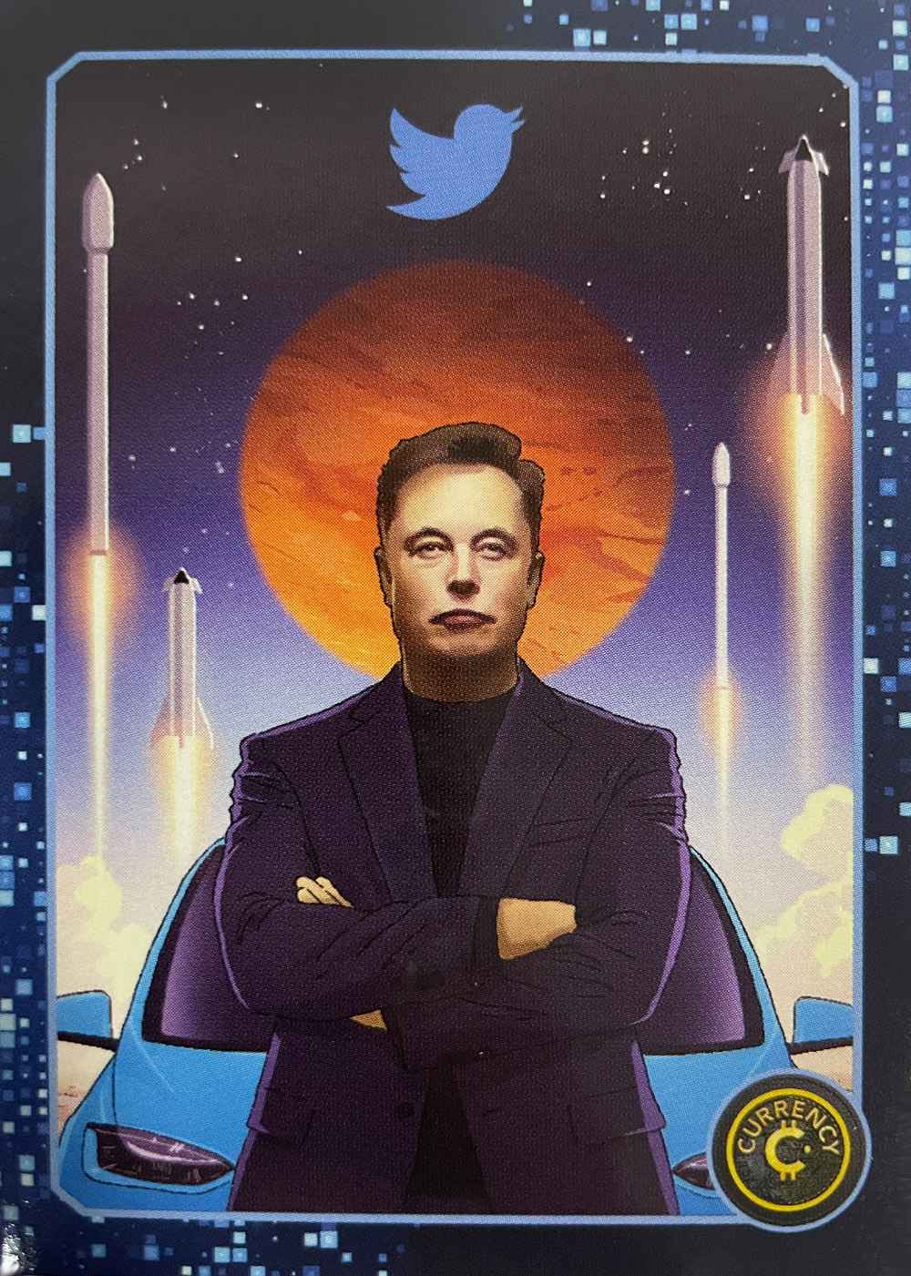 Elon Musk card front