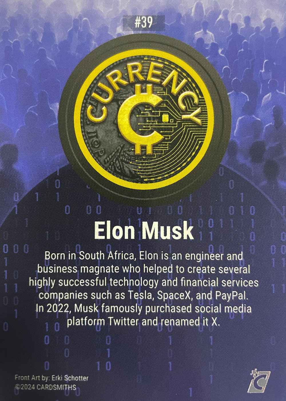 Elon Musk (Base) card back