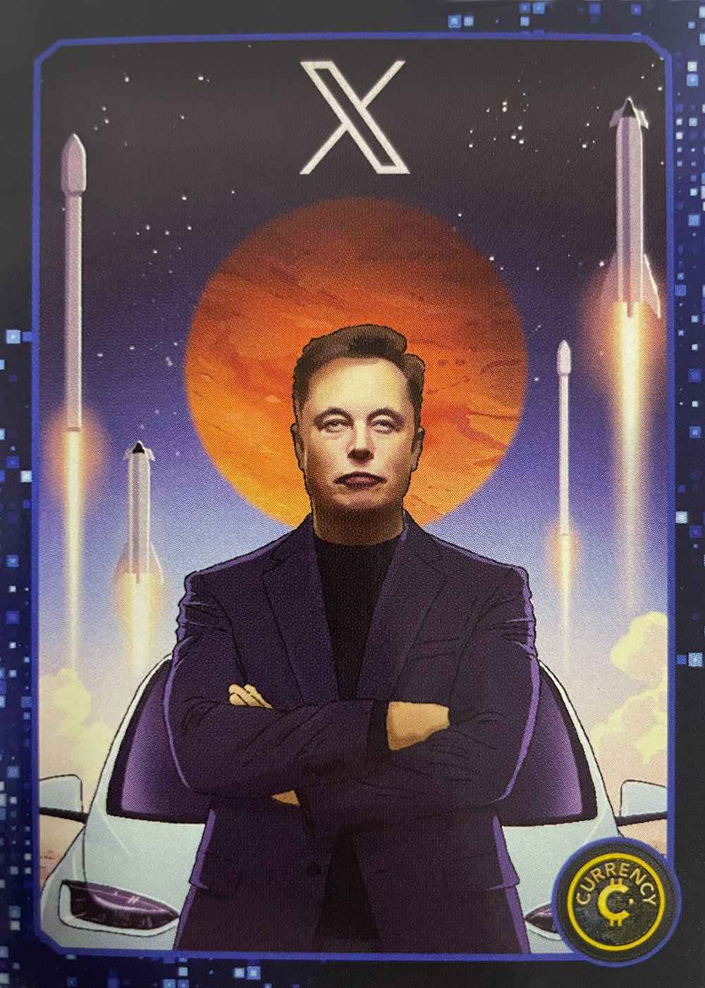 Elon Musk card front