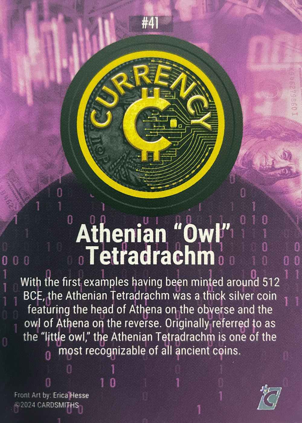 Athenian 'Owl' Tetradrachm (Base) card back