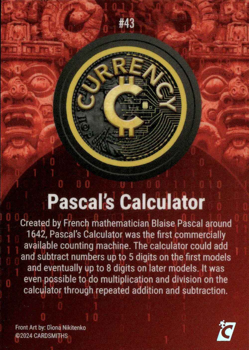 Pascal's Calculator (Base) card back