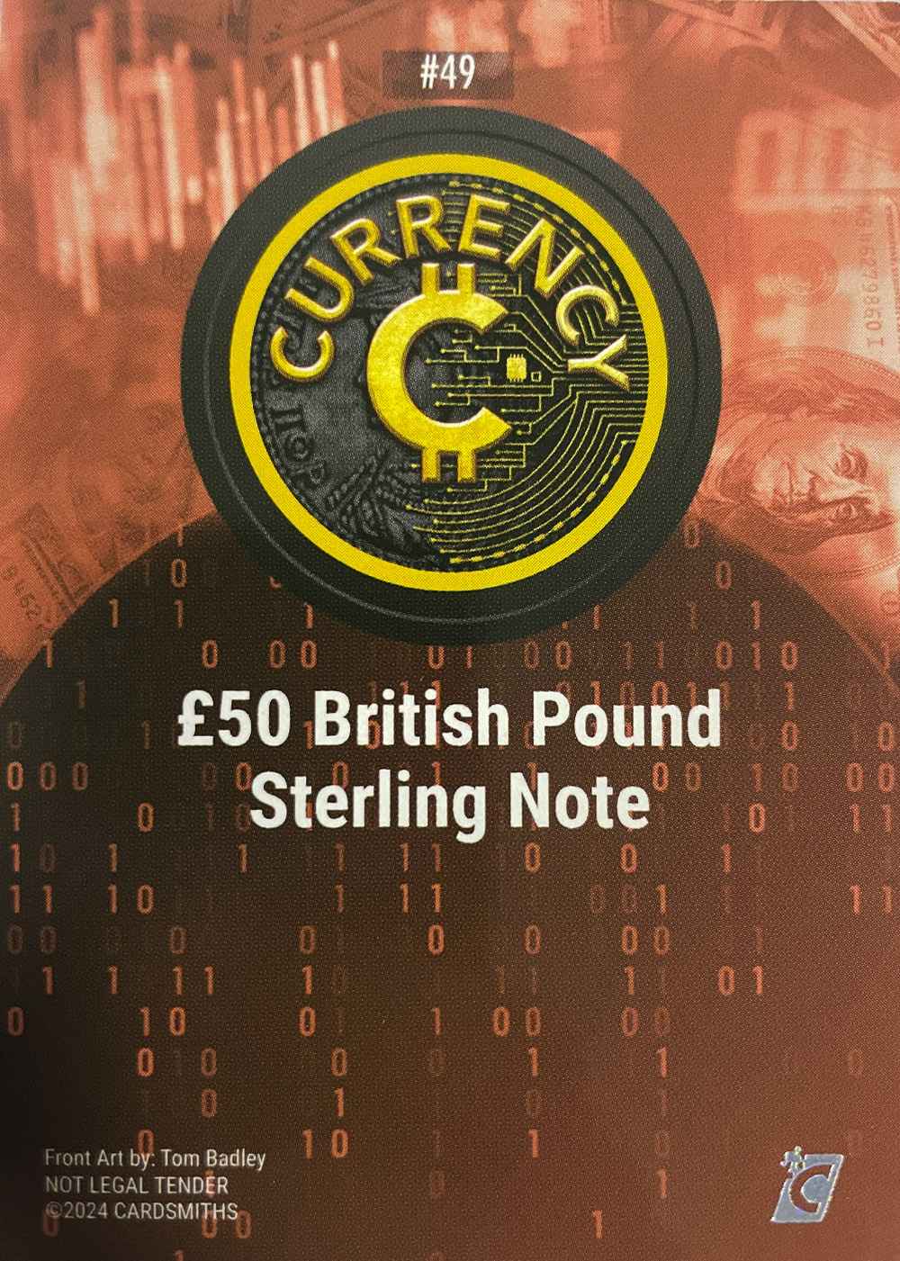 $50 British Pound Sterling Note (Base) card back
