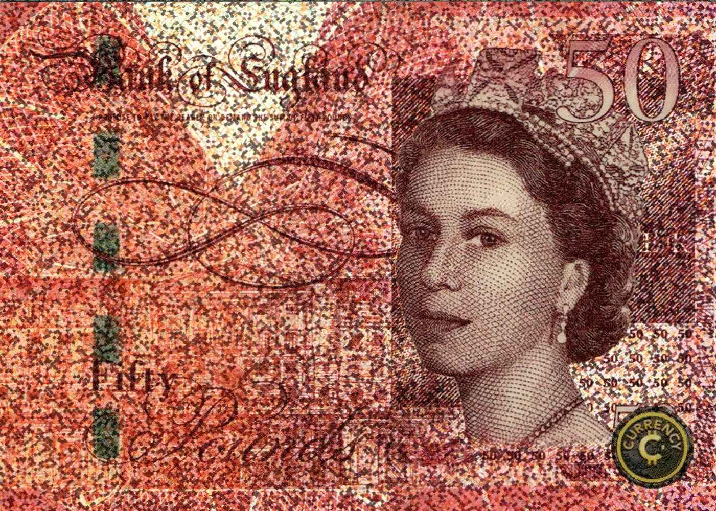 $50 British Pound Sterling Note (Crystal Sparkle) thumbnail