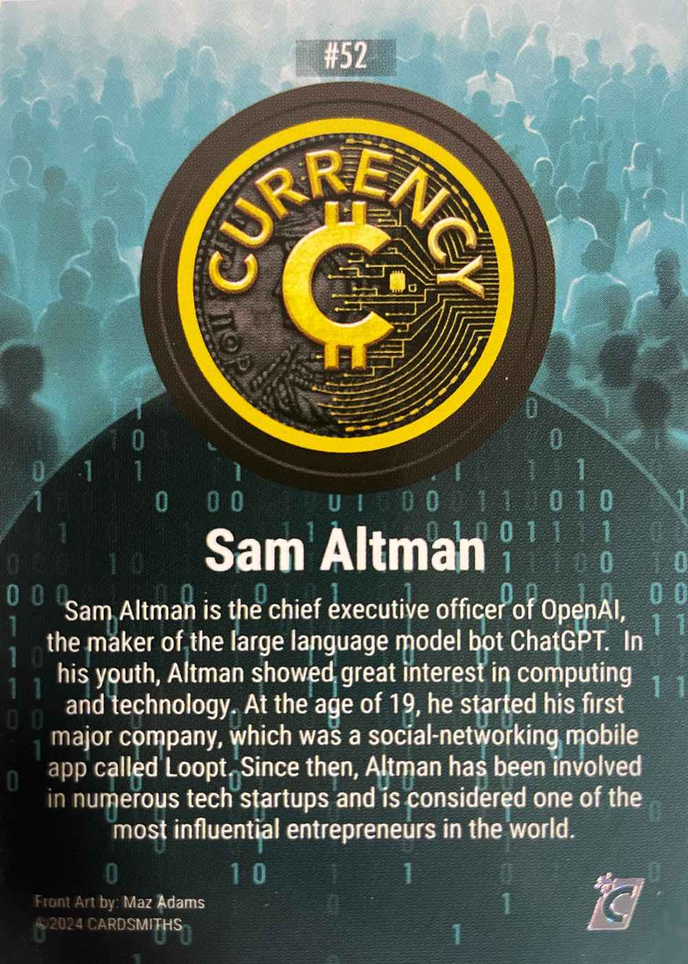 Sam Altman (Base) card back