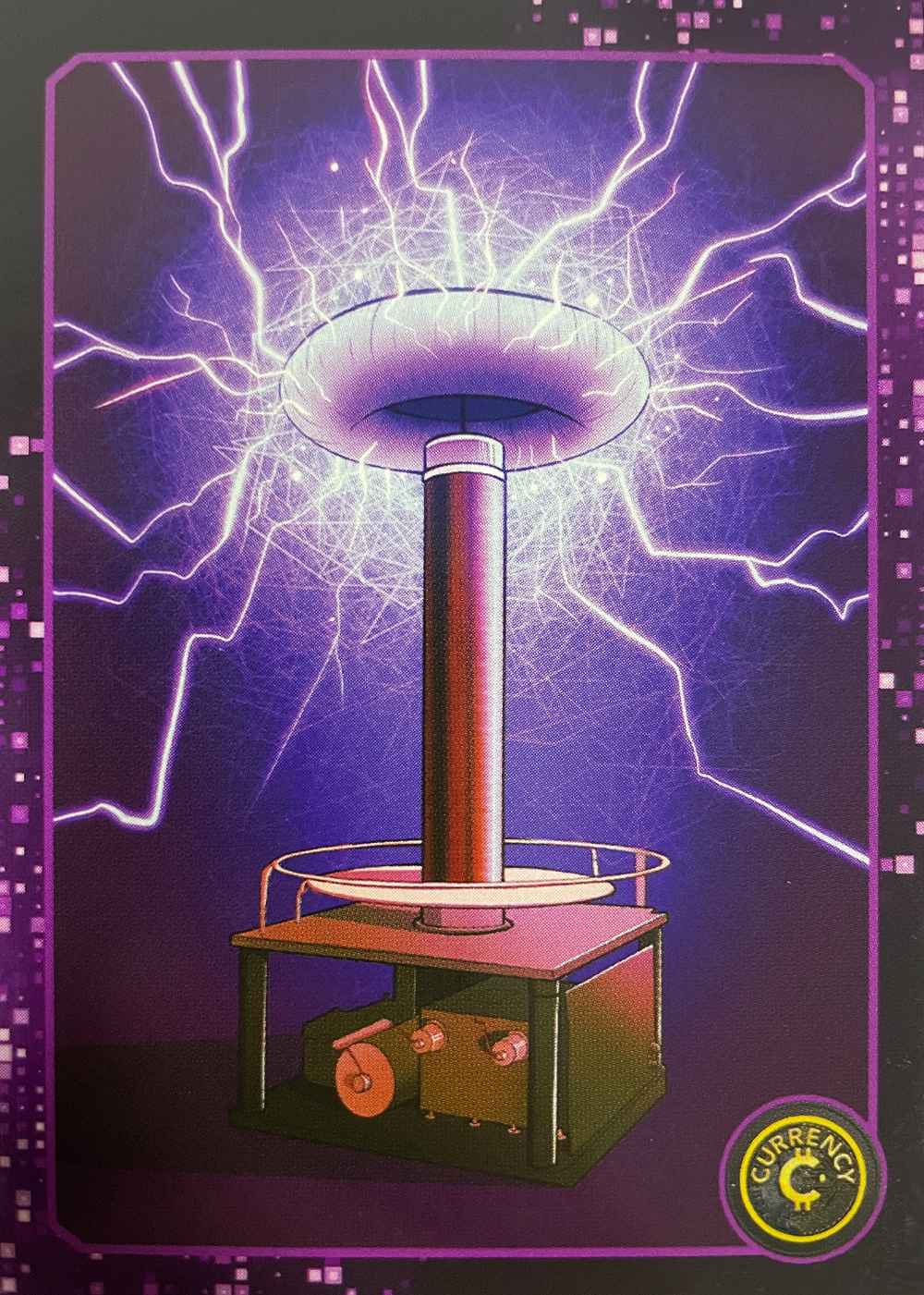 Tesla Coil card front