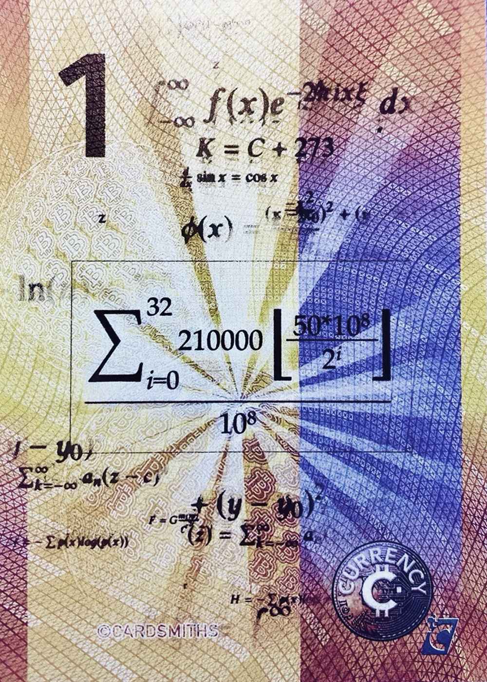 Satoshi (1) (Cold Foil) card back