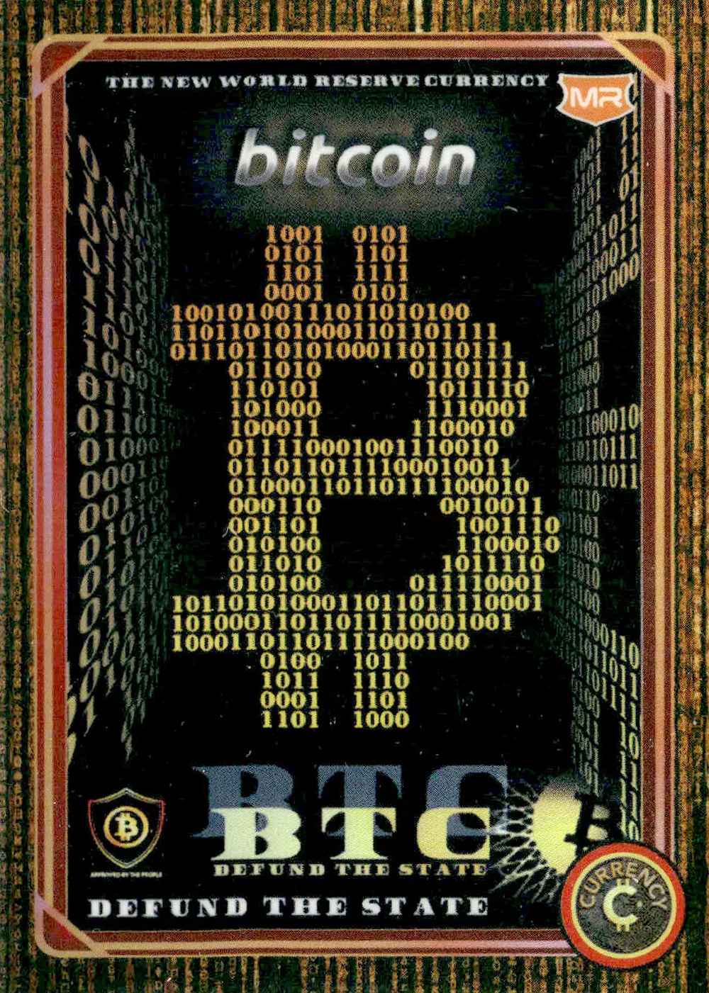 Bitcoin card front