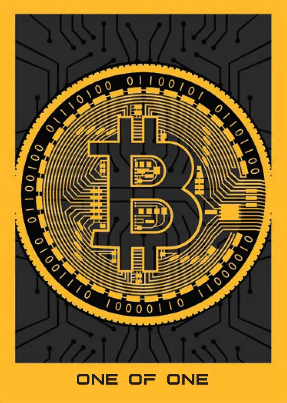 Bitcoin One of One card front