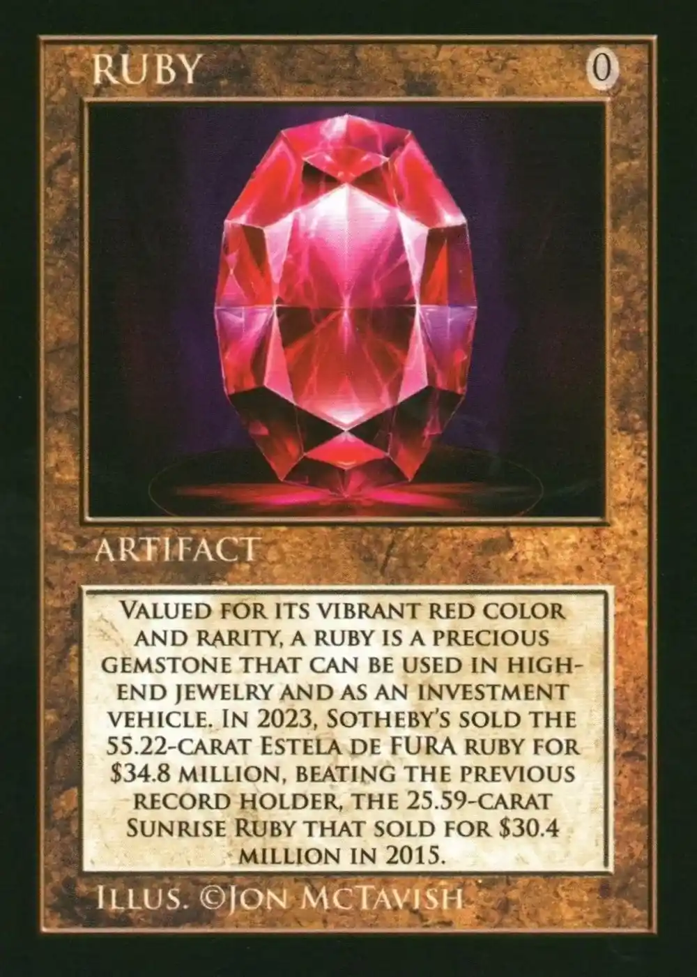 Ruby card front