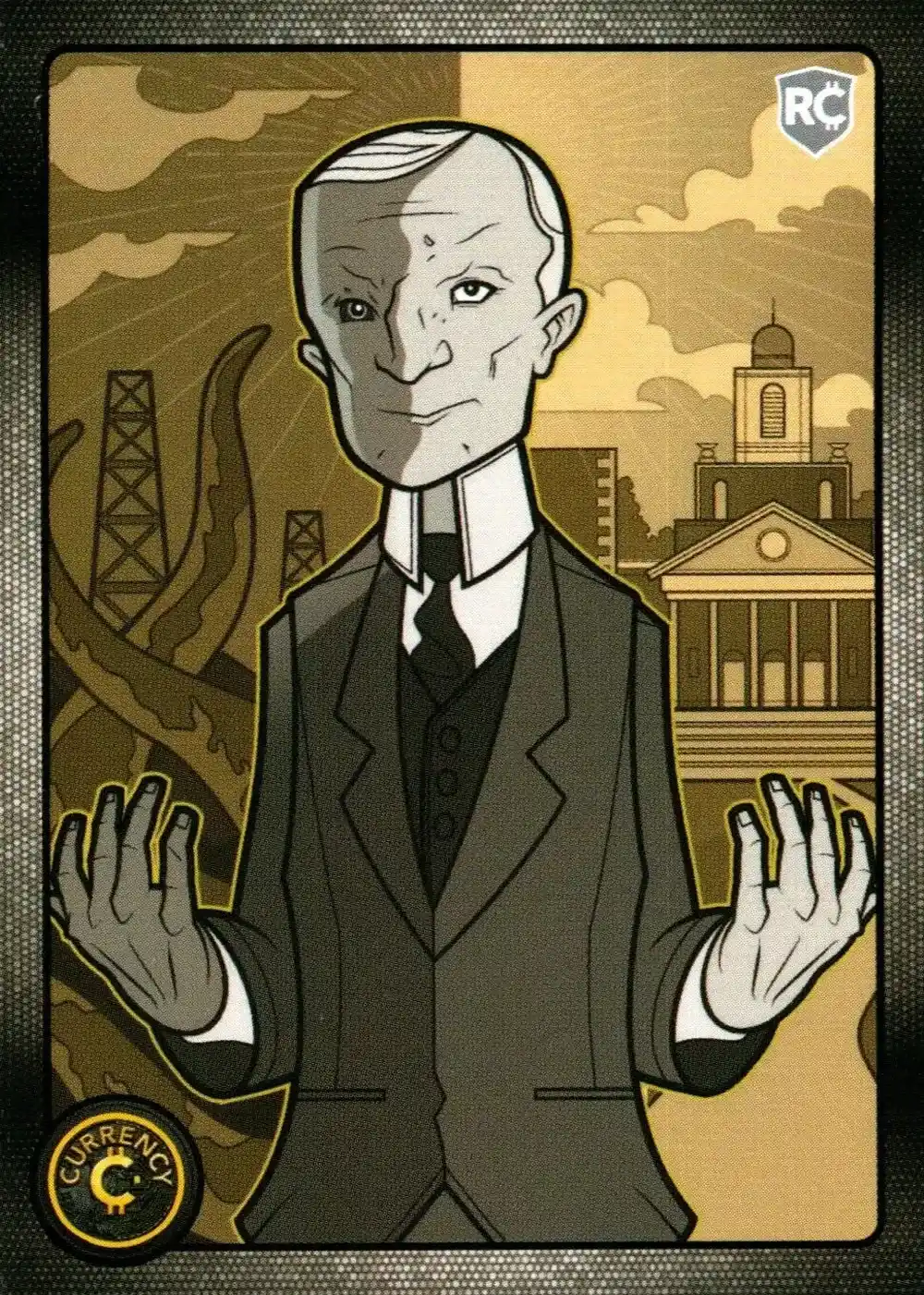 John D. Rockefeller card front