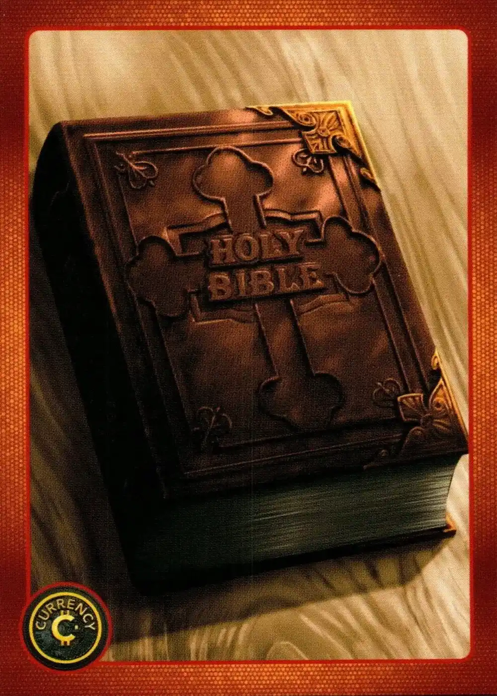 The Bible card front