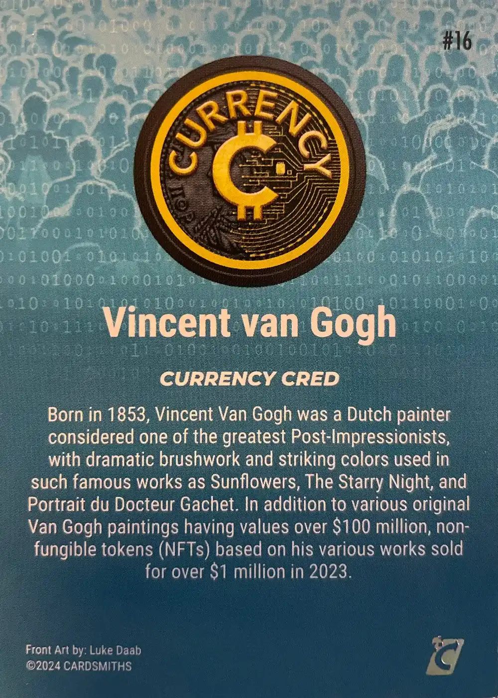 Vincent Van Gogh (Base) card back