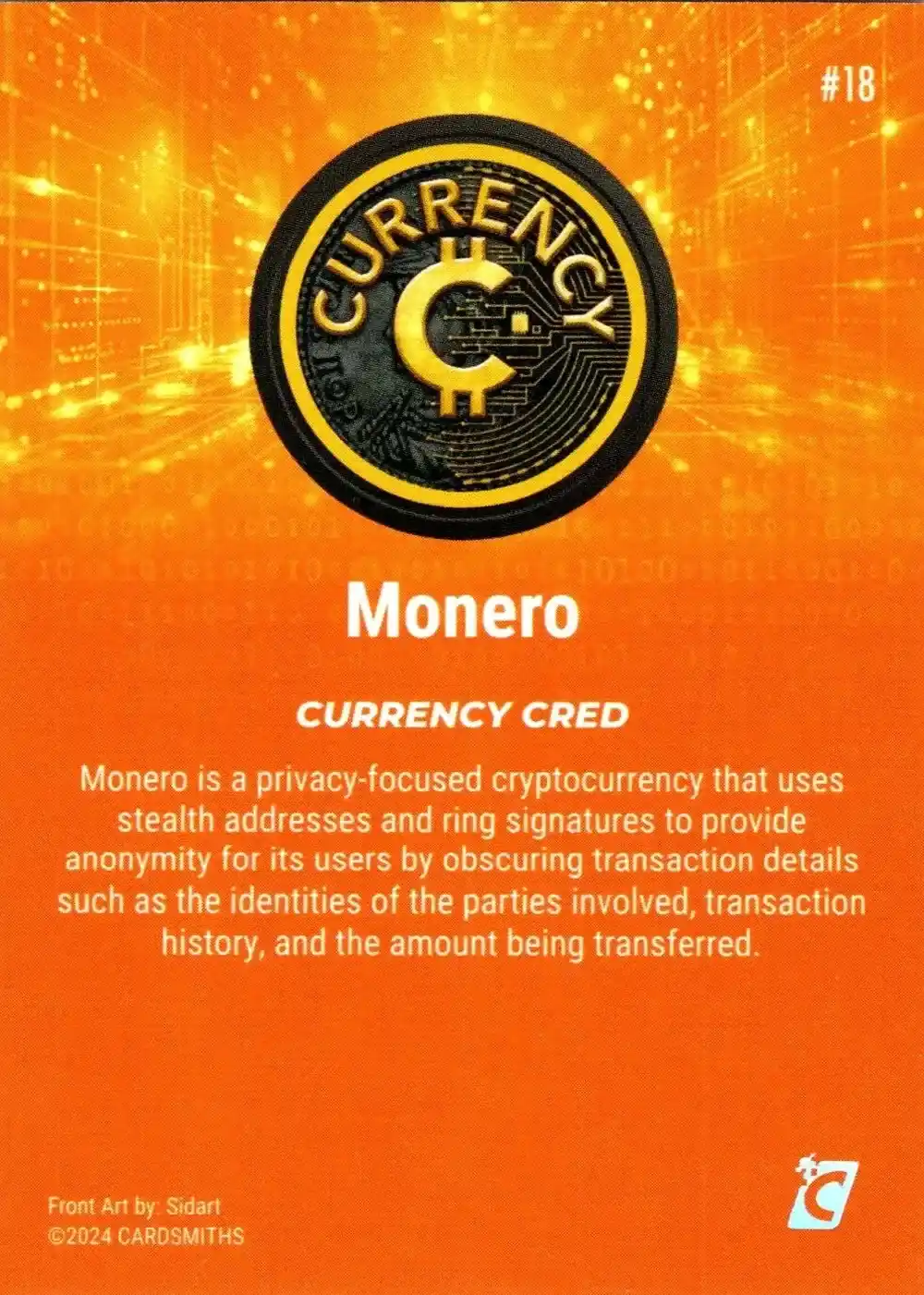 Monero (Base) card back
