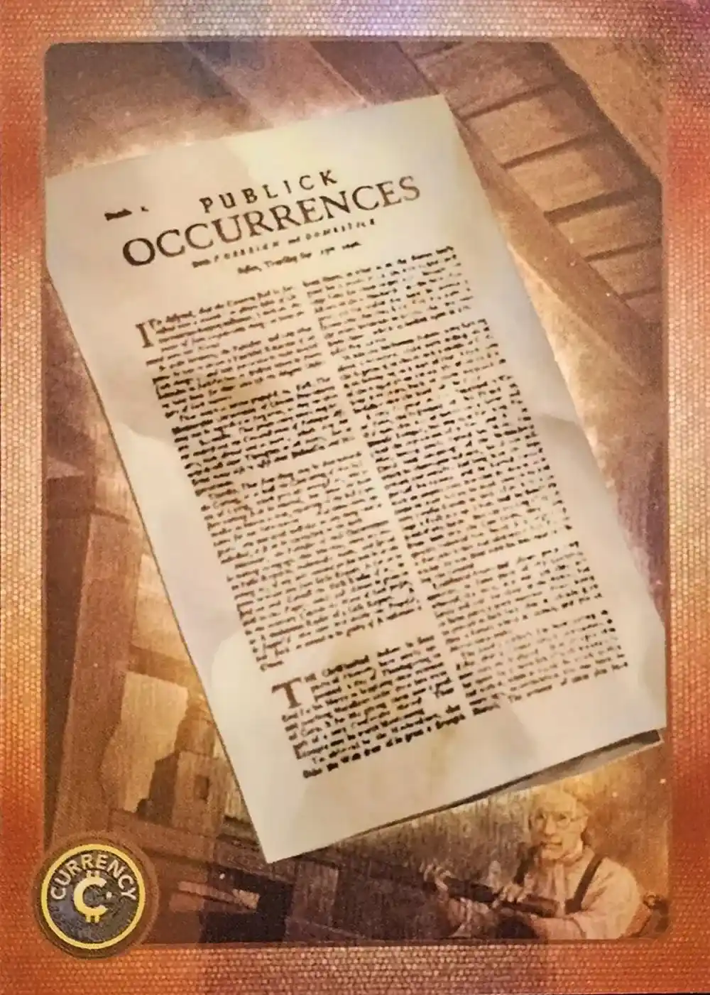 Publick Occurrences Both Forreign and Domestick card front