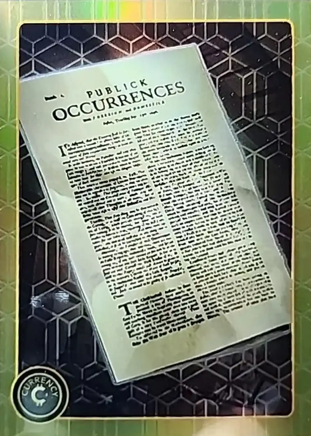 Publick Occurrences Both Forreign and Domestick (Citrine) thumbnail