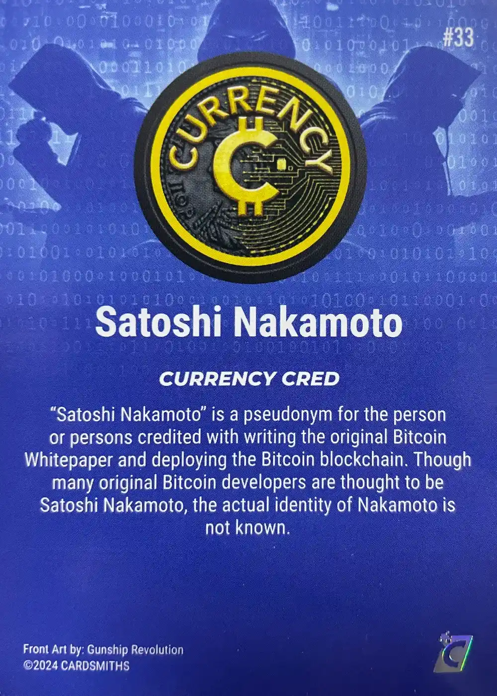 Satoshi Nakamoto (Base) card back
