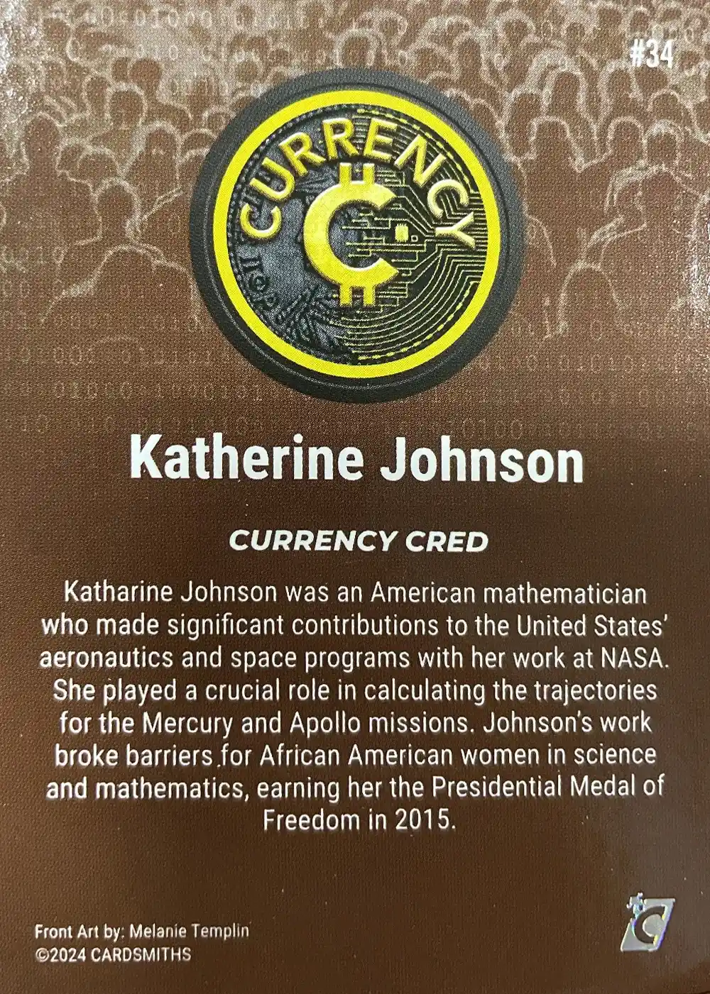 Katherine Johnson (Base) card back