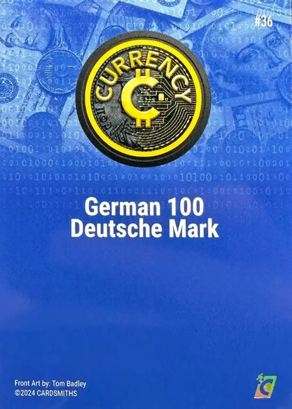 German 100 Deutsche Mark (Base) card back