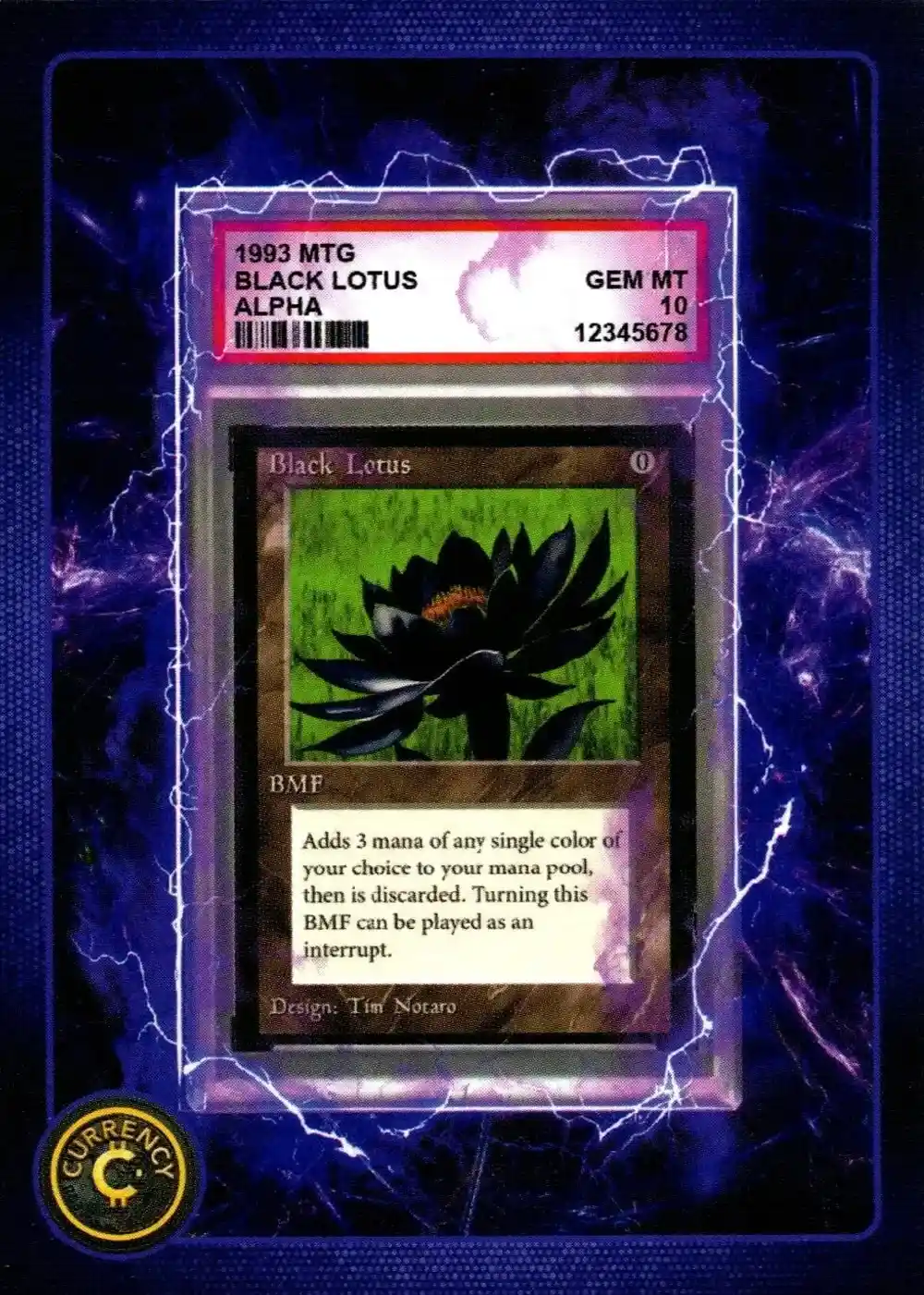 Black Lotus card front