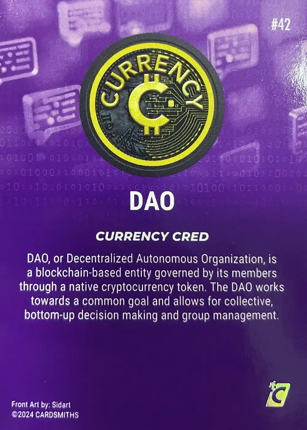 DAO (Base) card back