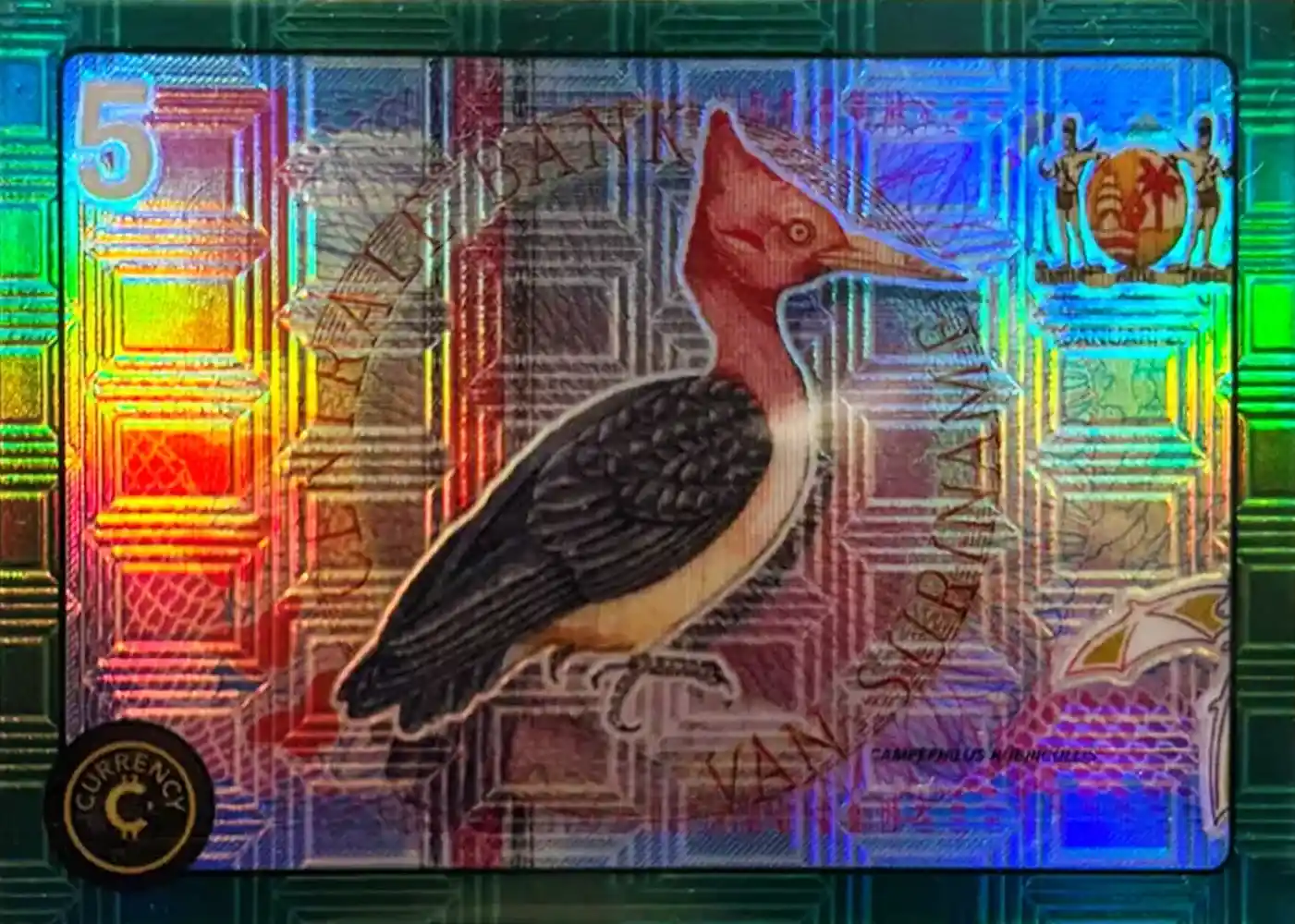 Suriname 5 Gulden (Emerald) thumbnail
