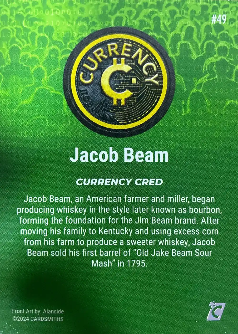 Jacob Beam (Base) card back