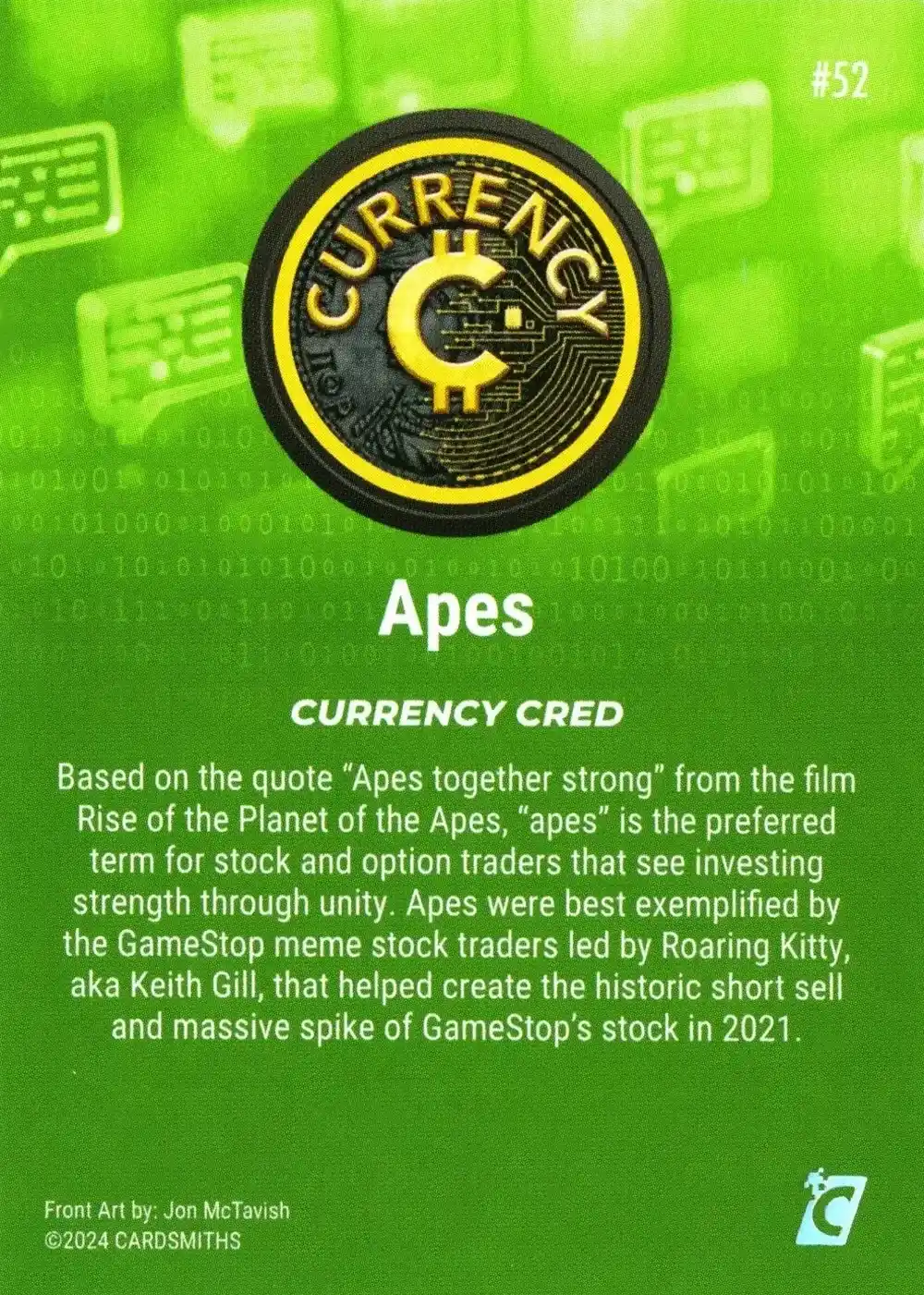 Apes (Base) card back
