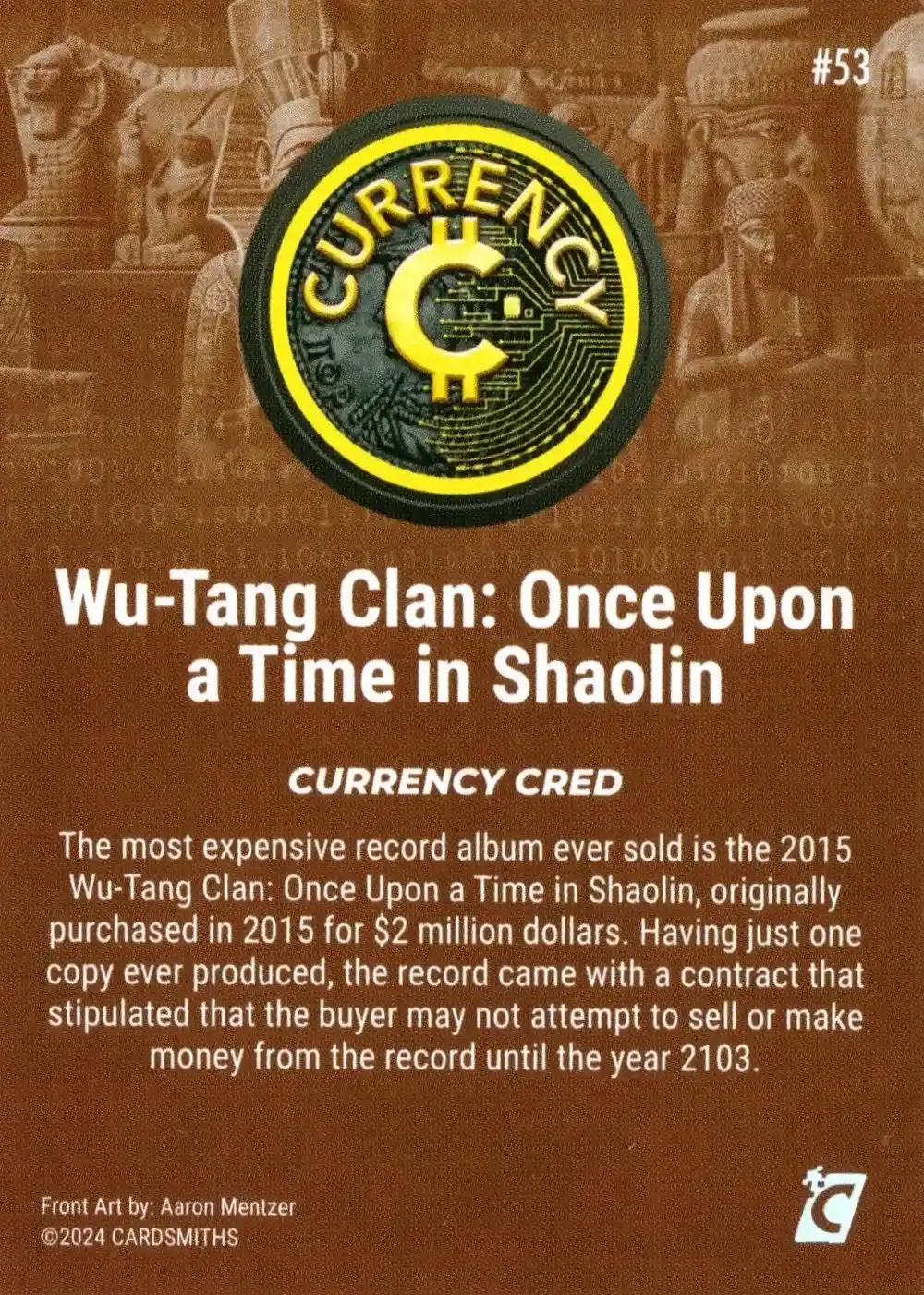 Wu-Tang Clan: Once Upon a Time in Shaolin (Base) card back