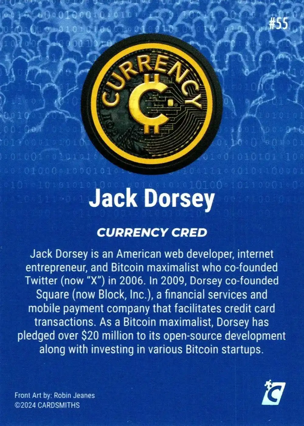 Jack Dorsey (Base) card back