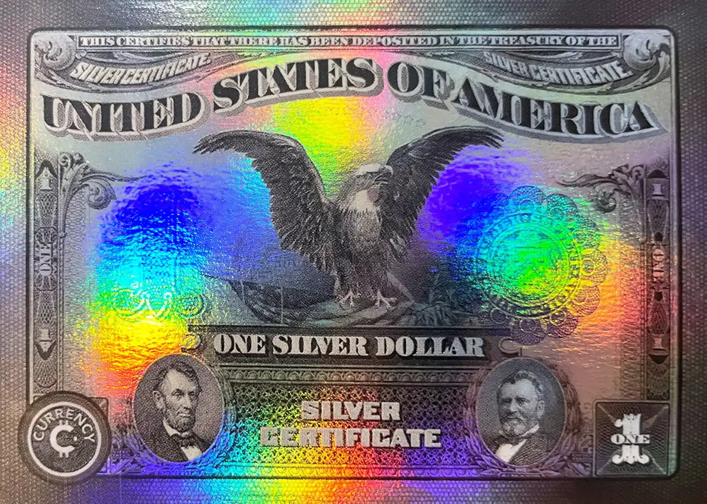 1899 $1 Silver Certificate "Black Eagle" (Rainbow Holofoil) thumbnail